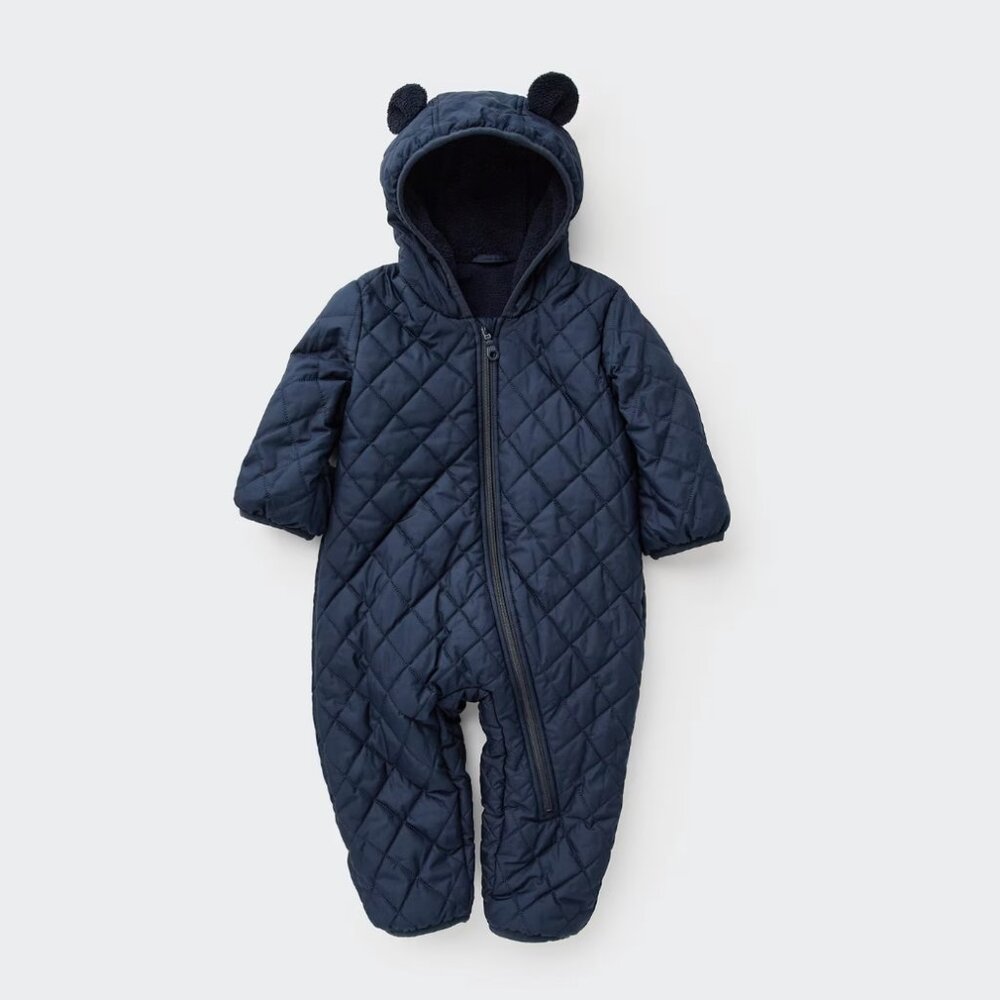 Uniqlo 12-18 Month Warm Padded One-Piece Long-Sleeve Outfit
